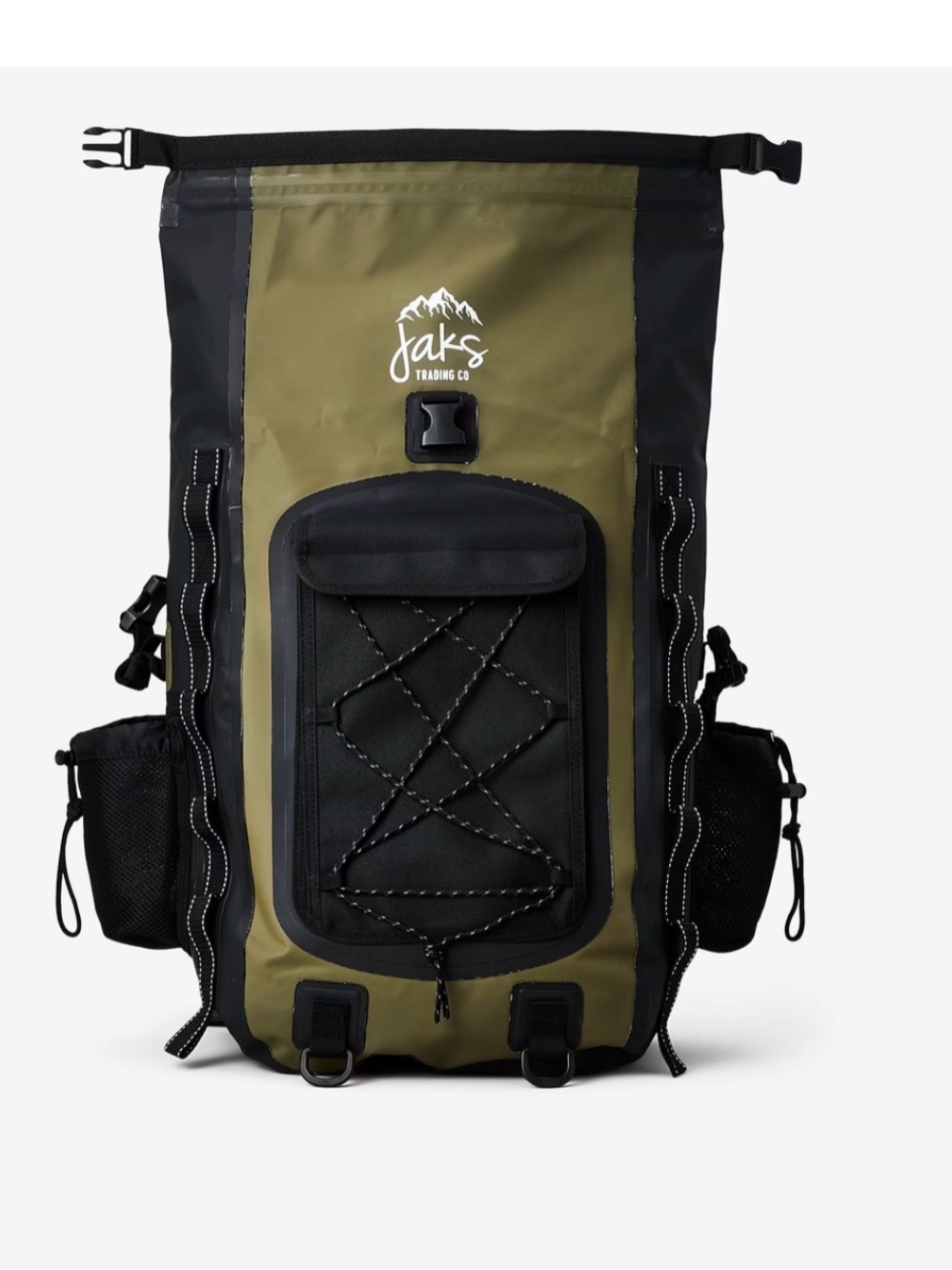 Jaks Trading Co Nomad 45L Waterproof Roll Top backpack  Olive Green NWT